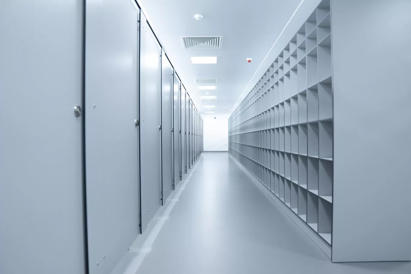 changing room in a cleanroom